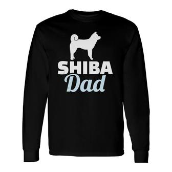Shiba Dad Japanese Shiba Inu Long Sleeve T-Shirt T-Shirt | Mazezy