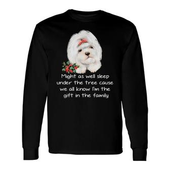 Shih Tzu Might As Well Sleep Under The Tree Cause We All Know I'm The In The Long Sleeve T-Shirt T-Shirt | Mazezy
