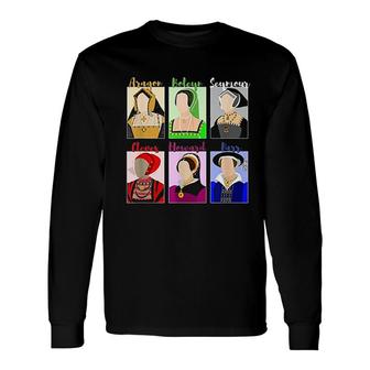 Six The Musical Queens Vintage Portraits Long Sleeve T-Shirt - Thegiftio
