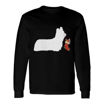 Skye Terrier Christmas Stocking Stuffer Dog Long Sleeve T-Shirt | Mazezy
