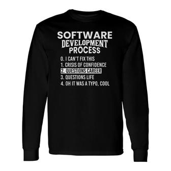 Software Development Process Python Coding & Long Sleeve T-Shirt T-Shirt | Mazezy