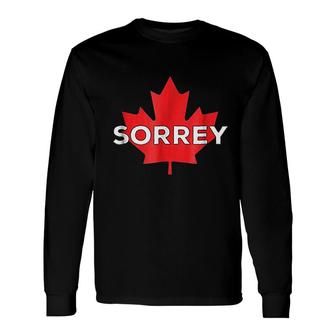 Sorrey Canada Maple Leaf Long Sleeve T-Shirt | Mazezy