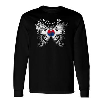 South Korea Flag South Korean Long Sleeve T-Shirt | Mazezy