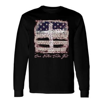Southern Couture Sc Classic One Nation Under God Long Sleeve T-Shirt T-Shirt | Mazezy