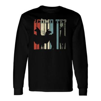 Spanish , Como Te Llama, Llama Long Sleeve T-Shirt T-Shirt | Mazezy
