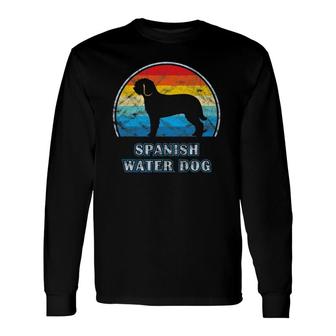Spanish Water Dog Vintage Dog Long Sleeve T-Shirt T-Shirt | Mazezy