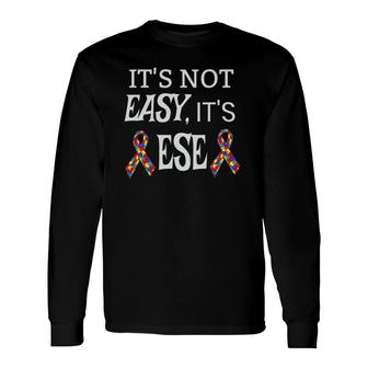 Sped Special Education Ese Teacher Autism Awareness Puzzle Long Sleeve T-Shirt T-Shirt | Mazezy UK