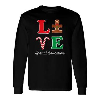 Sped Special Education Love Long Sleeve T-Shirt T-Shirt | Mazezy