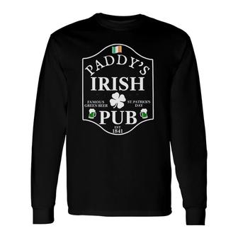 St Patrick's Day Beer Paddy's Irish Pub Long Sleeve T-Shirt T-Shirt | Mazezy