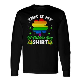 This Is My St Patrick's Day Cute Gay Pride Lgbtq Long Sleeve T-Shirt T-Shirt