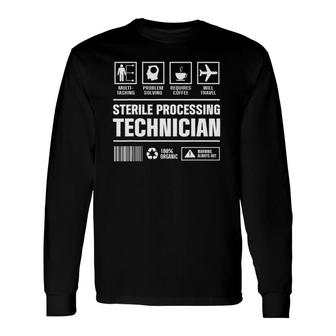 Sterile Processing Technician Solving Tech Long Sleeve T-Shirt | Mazezy