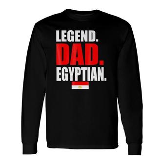 Storecastle Legend Dad Egyptian Egypt Flag Gifsthirt Long Sleeve T-Shirt | Mazezy