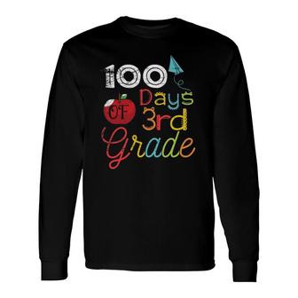 Student 100 Days Of 3Rd Grade 100 Days Of School Long Sleeve T-Shirt T-Shirt | Mazezy CA