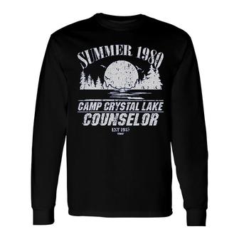 Summer 1980 Camp Crystal Lake Counselor Long Sleeve T-Shirt T-Shirt | Mazezy