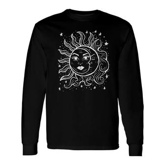 Sun And Moon Grunge Goth Witchy Long Sleeve T-Shirt T-Shirt | Mazezy
