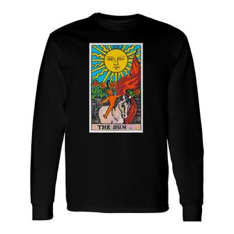 The Sun Tarot Card Psychic Occult Tee Long Sleeve T-Shirt | Mazezy