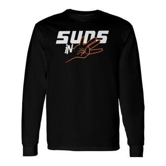 Suns In Four Basketball Sporty Purple Long Sleeve T-Shirt T-Shirt | Mazezy