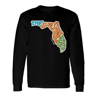 The Sunshine State Nickname 27Th State Long Sleeve T-Shirt T-Shirt | Mazezy