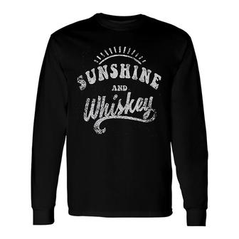 Sunshine And Whiskey Long Sleeve T-Shirt | Mazezy