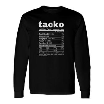 Tacko Nutrition Facts Label Boston Basketball Long Sleeve T-Shirt T-Shirt | Mazezy