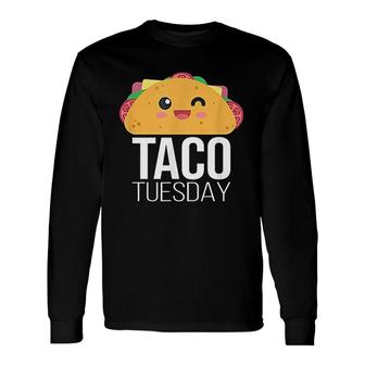 Taco Tuesday Tacos Foodie Mexican Fiesta Taco Camiseta Long Sleeve T-Shirt T-Shirt | Mazezy