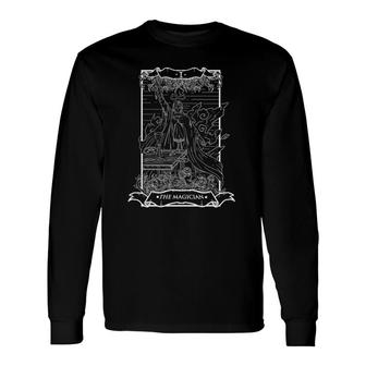 Tarot Card The Magician I Occult Vintage Long Sleeve T-Shirt | Mazezy