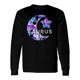 Taurus Zodiac Birthday Astrology Star Moon Sun Sign Dad Long Sleeve T-Shirt T-Shirt | Mazezy