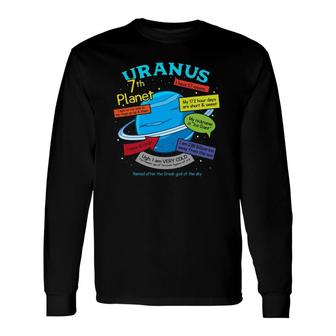 Teaching Learning About Space Uranus Planet Long Sleeve T-Shirt T-Shirt | Mazezy