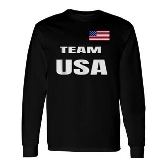 Team Usa 2021 Flag Summer Olympics Games Vintage Tee Tank Top Long Sleeve T-Shirt T-Shirt | Mazezy