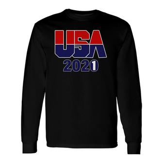 Team Usa 2021 Gold Silver Bronze Athletes Summer Tokyo Long Sleeve T-Shirt T-Shirt | Mazezy