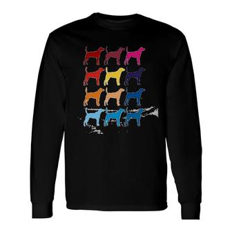 Teeburon Colorful American Foxhound Long Sleeve T-Shirt | Mazezy