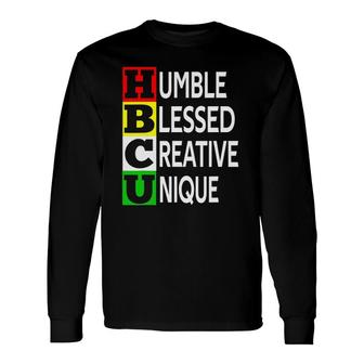 Historically Black College University Student Hbcu Made Afro Long Sleeve T-Shirt T-Shirt | Mazezy