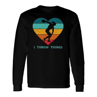 Track And Field Discus Thrower Long Sleeve T-Shirt T-Shirt | Mazezy