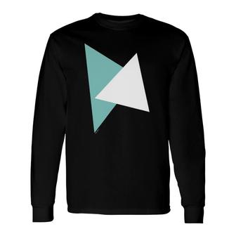 Triangle Pattern Abstract Geometry Shapes Hipster Long Sleeve T-Shirt T-Shirt | Mazezy