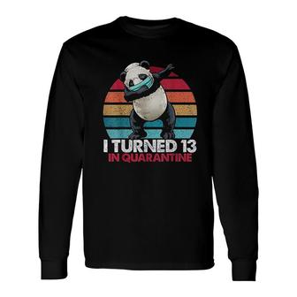I Turned 13 In Dabbing Panda Long Sleeve T-Shirt | Mazezy