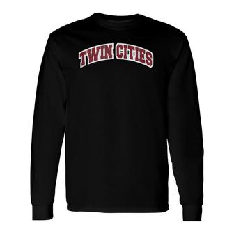 Twin Cities Minnesota Classic Athletic Sports Tank Top Long Sleeve T-Shirt T-Shirt | Mazezy