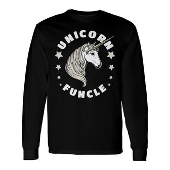 Unicorn Funcle Unicorns Uncle Tee S Long Sleeve T-Shirt T-Shirt | Mazezy