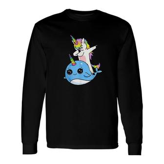 Unicorn And Narwhal Best Friends Long Sleeve T-Shirt T-Shirt | Mazezy