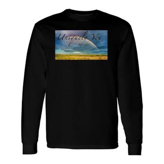 Uniquely You Rainbow Horizon Long Sleeve T-Shirt | Mazezy