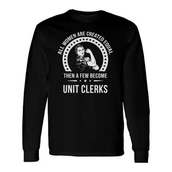 Unit Clerk S For Unit Clerk Long Sleeve T-Shirt T-Shirt | Mazezy