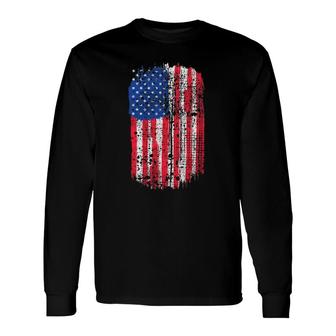 Us Flag American Flag Usa Flag 4Th Of July Long Sleeve T-Shirt T-Shirt | Mazezy