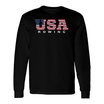 Usa Rowing Team Lovers Long Sleeve T-Shirt T-Shirt | Mazezy