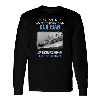 Uss Piedmont Ad-17 Veteran's Day Father Day Long Sleeve T-Shirt T-Shirt | Mazezy