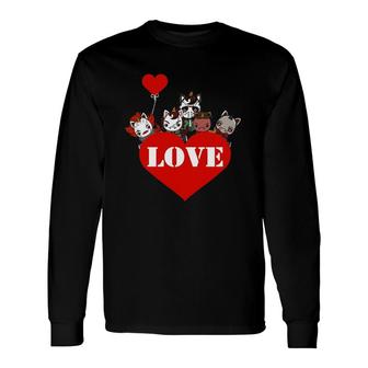Valentine's Day Horror Movies Unicorn Love Xoxo Valentine Long Sleeve T-Shirt T-Shirt | Mazezy