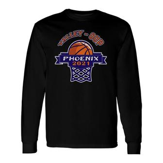The Valley Oop Phoenix Basketball Retro Basketball Long Sleeve T-Shirt T-Shirt | Mazezy