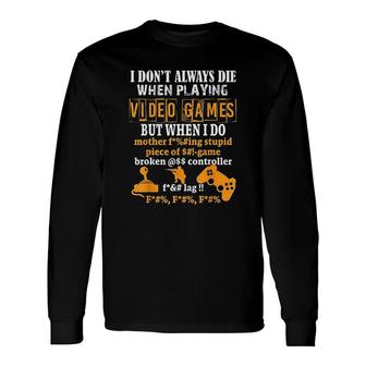 Video Games Gamer For Console Gaming Fans Long Sleeve T-Shirt - Thegiftio