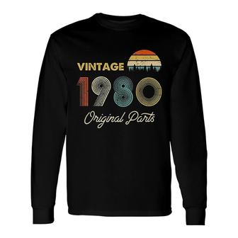 Vintage 1980 Made In 1980 Long Sleeve T-Shirt - Thegiftio UK