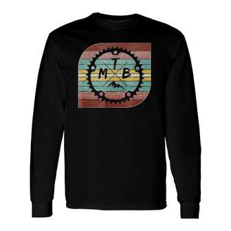 Vintage & Retro Mtb Mountain Biking & Cycling Long Sleeve T-Shirt T-Shirt | Mazezy