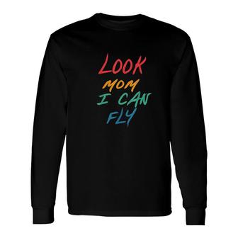 Vintage Look Mom I Can Fly Appeal Long Sleeve T-Shirt - Thegiftio