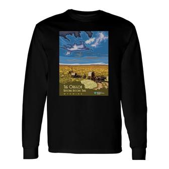 Vintage Poster The Oregon Trail Long Sleeve T-Shirt T-Shirt | Mazezy